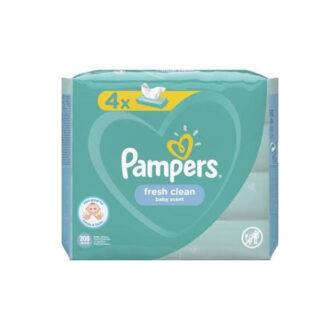 PAMPERS Baby wet wipes Fresh Clean, 4 x 52 pcs.