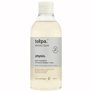 TOŁPA Physio Micellaire vloeistof voor het verwijderen van make-up, het wassen van het gezicht en de ogen - 400 ml